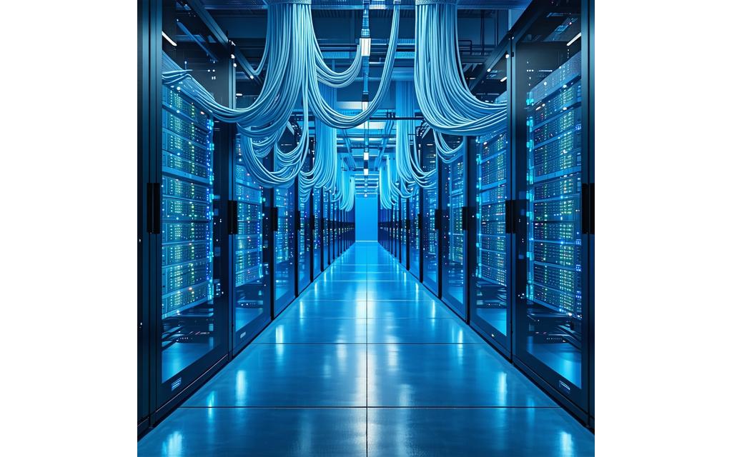 Cavi e server in data center